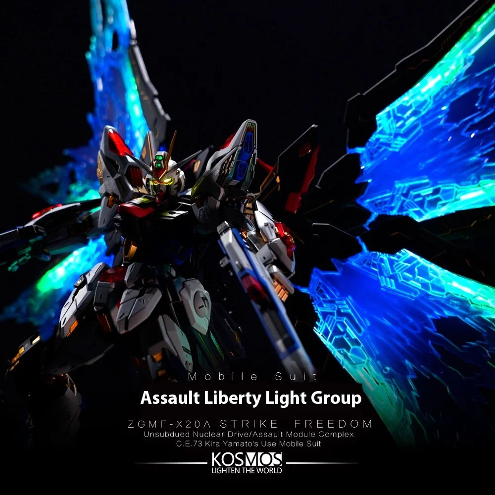 Kosmos 1/100 MGEX Aile Strike Freedom RGB Kit - Multicolor LED Lighting for 1/100 MGEX