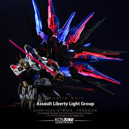 Kosmos 1/100 MGEX Aile Strike Freedom RGB Kit - Multicolor LED Lighting for 1/100 MGEX