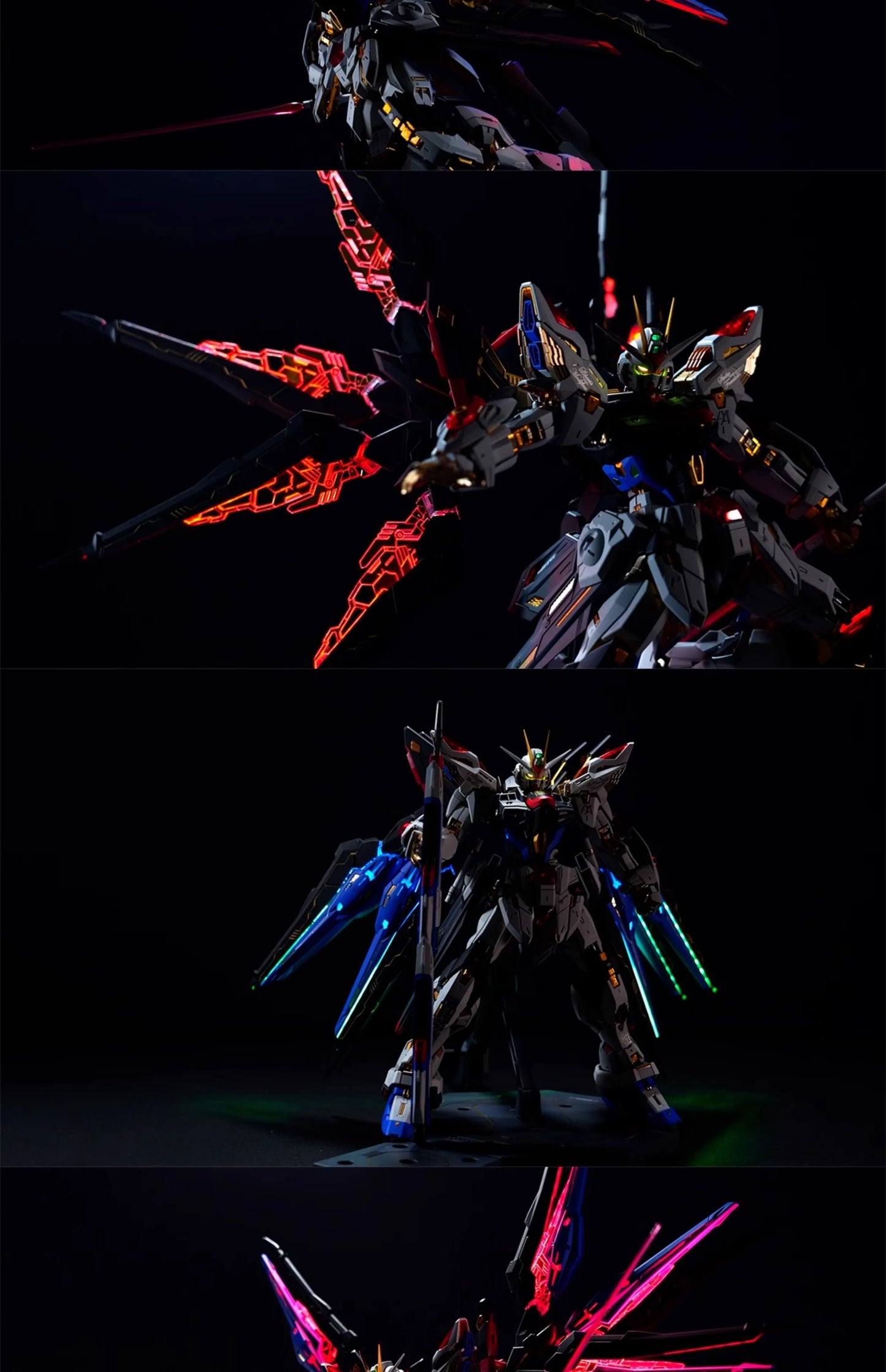 Kosmos 1/100 MGEX Aile Strike Freedom RGB Kit - Multicolor LED Lighting for 1/100 MGEX