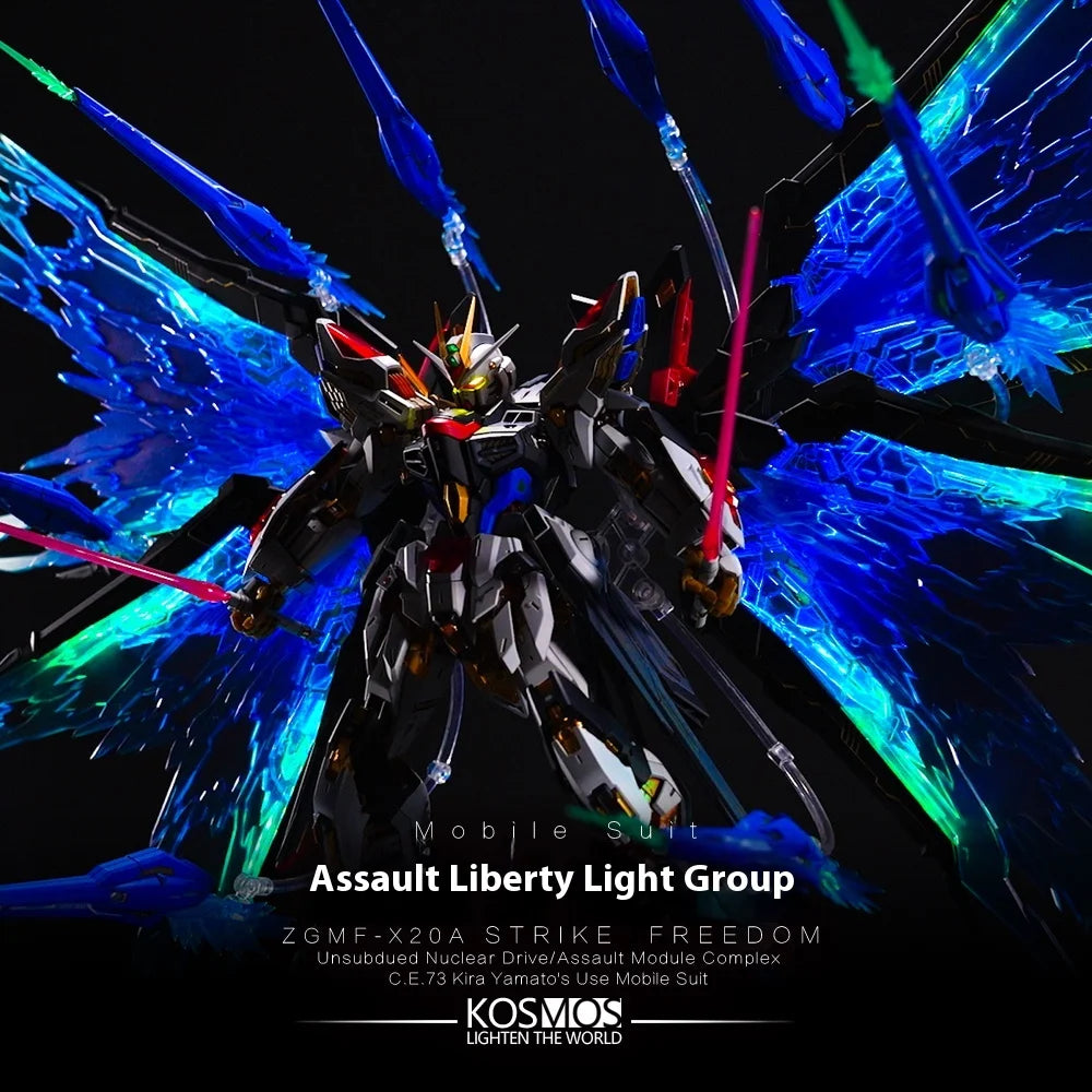 Kosmos 1/100 MGEX Aile Strike Freedom RGB Kit - Multicolor LED Lighting for 1/100 MGEX
