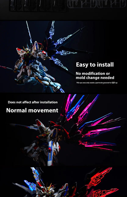 Kosmos 1/100 MGEX Aile Strike Freedom RGB Kit - Multicolor LED Lighting for 1/100 MGEX