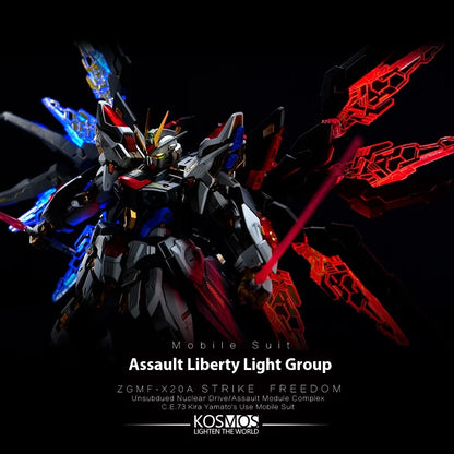 Kosmos 1/100 MGEX Aile Strike Freedom RGB Kit - Multicolor LED Lighting for 1/100 MGEX