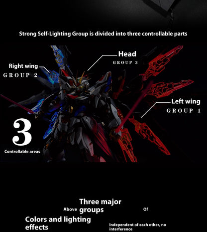 Kosmos 1/100 MGEX Aile Strike Freedom RGB Kit - Multicolor LED Lighting for 1/100 MGEX